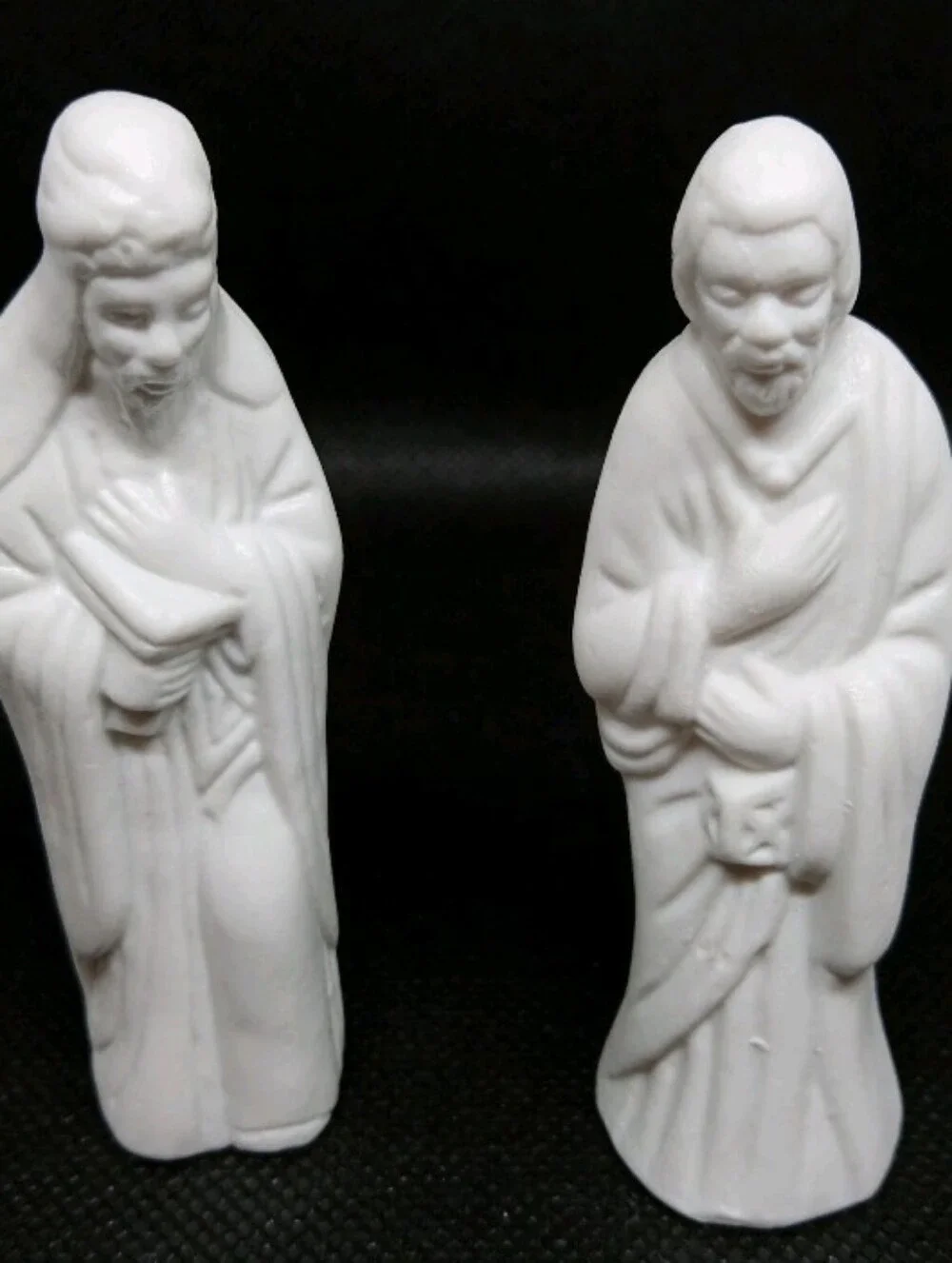Vintage 1994 Art Mark White Ceramic Porcelain 6 Pc Nativity Set. New In Box.